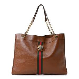 Gucci Calfskin Large Rajah Chain Tote #253268G13B